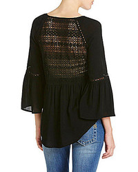 Miss Me Lace Back Peasant Top