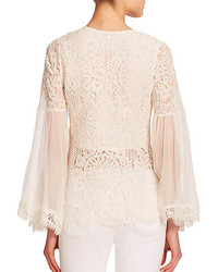 Alexis Vitor Lace Peasant Blouse