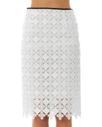 Erdem Aysha Diamond Lace Pencil Skirt