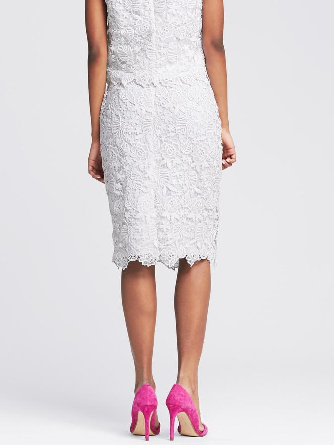 Lace midi pencil skirt banana outlet republic