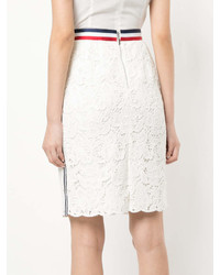 Han Ahn Soon Floral Lace Embroidered Pencil Skirt