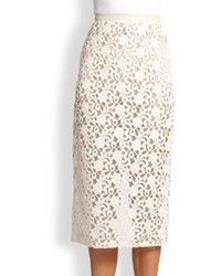 Burberry London Lace Pencil Skirt