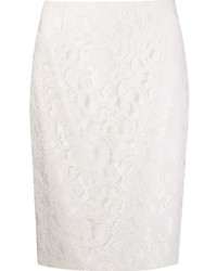 Martha Medeiros Marescot Lace Pencil Skirt