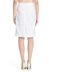 Kate Spade New York Floral Lace Pencil Skirt