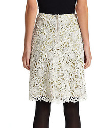 Burberry Prorsum Lace Pencil Skirt