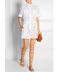 Valentino Broderie Anglaise Cotton Blend Playsuit