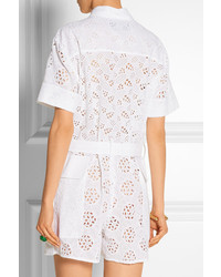 Valentino Broderie Anglaise Cotton Blend Playsuit