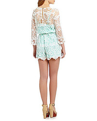Gb Embroidered Lace Romper
