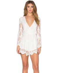 Toby Heart Ginger Lace Billow Front Playsuit