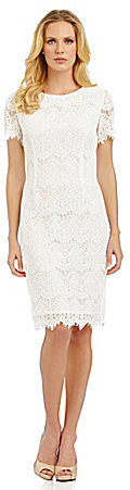 Preston & york felicia short sleeve lace sheath dress hotsell