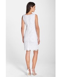 Chetta B Floral Lace Sheath Dress