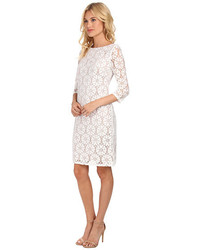 Vince Camuto 34 Sleeve Ivory Lace Shift
