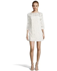 4.collective Aztec Lace Flared Sleeve Shift Dress