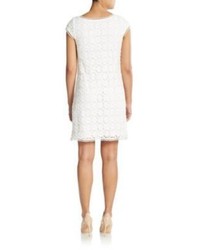Max Studio Cap Sleeve Embroidered Lace Dress