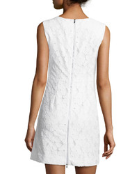 Diane von Furstenberg Carpreena Mini Lace Sleeveless Dress White