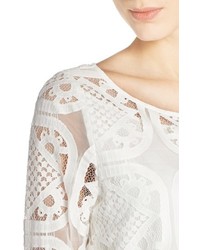 FELICITY & COCO Geometric Lace Shift Dress