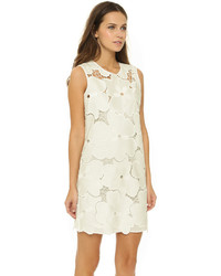Cynthia Rowley Oversized Floral Lace Shift Dress