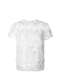 P.A.R.O.S.H. Embroidered Organza Blouse