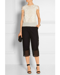 Erdem Naomi Broderie Anglaise And Guipure Lace Top