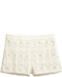 H&M Beaded Lace Shorts