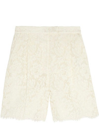 Valentino Cotton Blend Lace Shorts