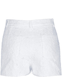 Ermanno Scervino Embroidered Lace High Waisted Shorts
