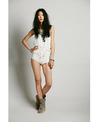 Free People Spell White Dove Lace Shorts