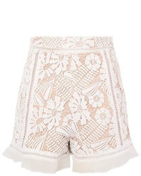 Topshop Lace Frill Shorts