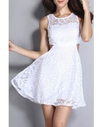 Adore Clothes More White Lace Dress