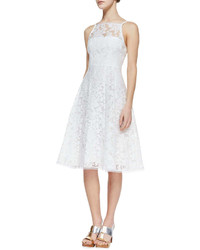 Nanette Lepore Beach Breeze Lace Sleeveless Dress White