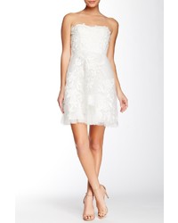 Adrianna Papell Embroidered Lace Skater Dress