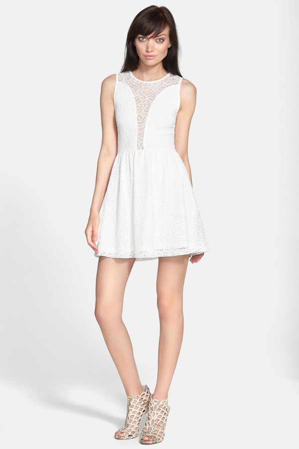 white lace dress nordstrom rack