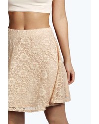 Boohoo Louise Lace Skater Skirt