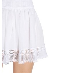 Cotton Voile Lace Mini Skirt