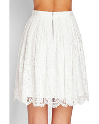 Forever 21 Floral Lace A Line Skirt