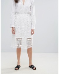 French Connection Freddy Lace Flared Skirt