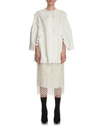 Burberry Paneled Macrame Lace Skirt