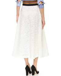 Tome Rose Lace A Line Skirt