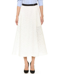 Tome Rose Lace A Line Skirt