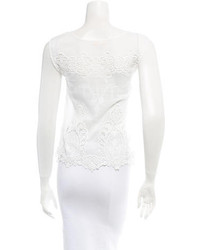 Maje Embroidered Lace Top