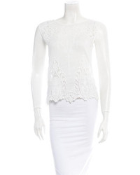 Maje Embroidered Lace Top
