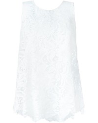 Ermanno Scervino Floral Lace Sleeveless Top