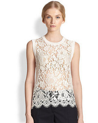Dolce & Gabbana Lace Front Shell