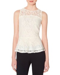 The Limited Lace Peplum Sleeveless Top
