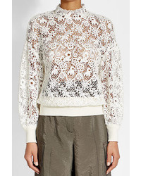 Burberry Lace Pullover With Cotton