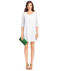 dvf white lace dress