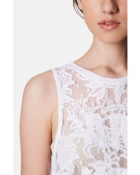 Topshop Are You Bored Lace Front Tank