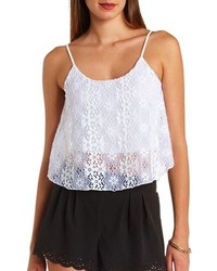 Charlotte Russe Swing Lace Crop Top