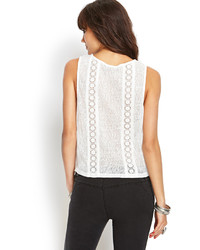 Forever 21 Crochet Lace Tank