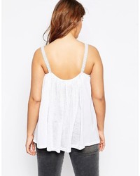 Asos Curve Curve Full Swing Cami With Lace Trim